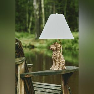 Anthropologie The Icon Table Lamp, Dog Edition, Doodle, NWT